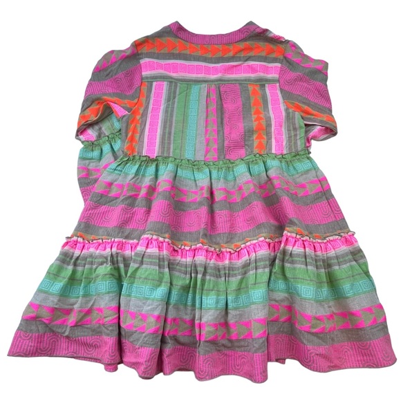 En Crème Multicolor Aztec Long Sleeve Dress N226-43 - Picture 4 of 9